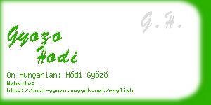 gyozo hodi business card